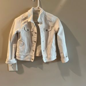 White jean jacket